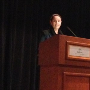 Rhi killing her speech to the girls at the WCSS 2014