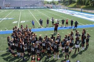 NCAA coaches leading the players at the first TOPP East Coast ID Clinic